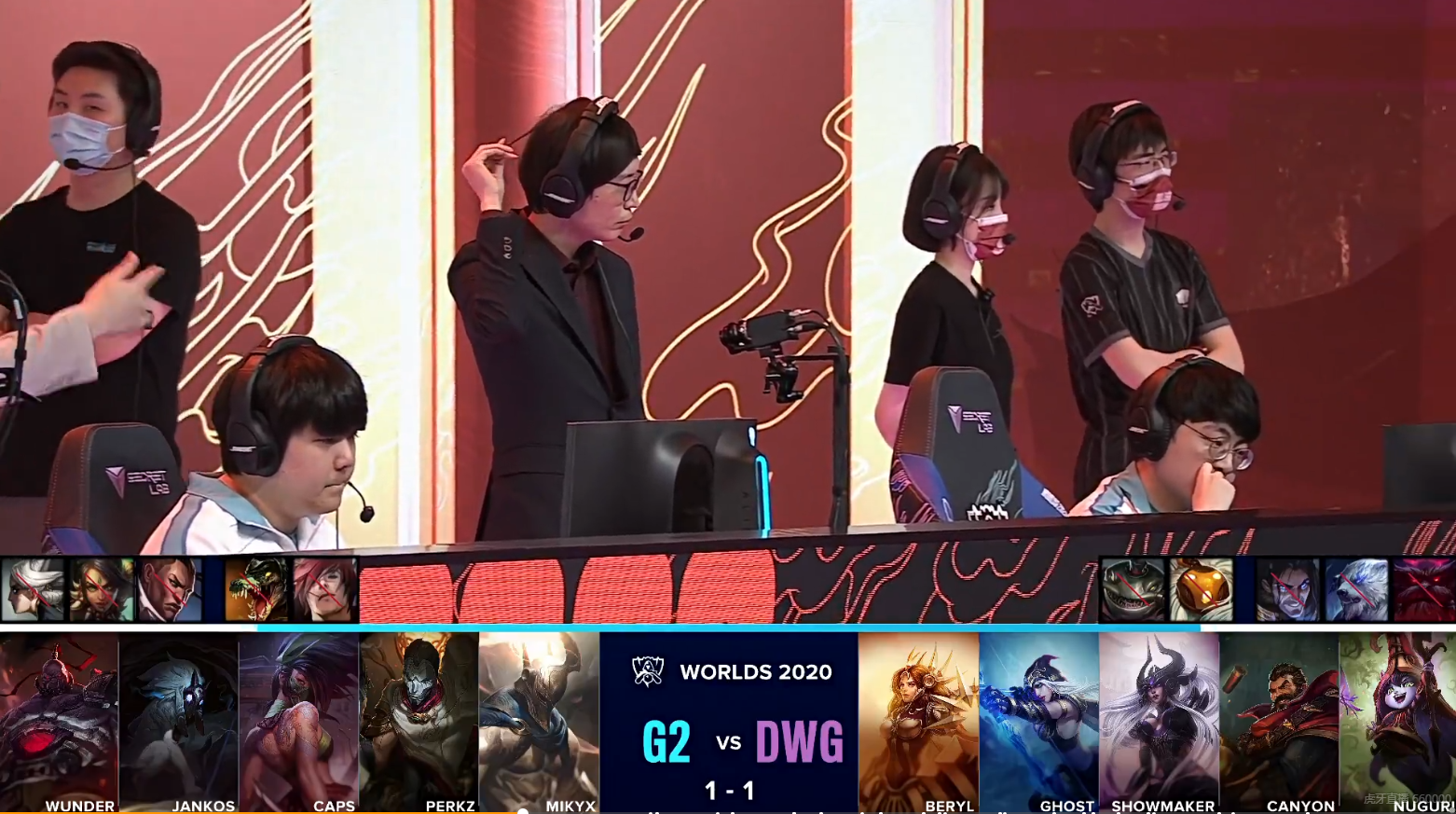 G2轻取KT，ShowMaker团战一打五全球总决赛3:1（伦敦）