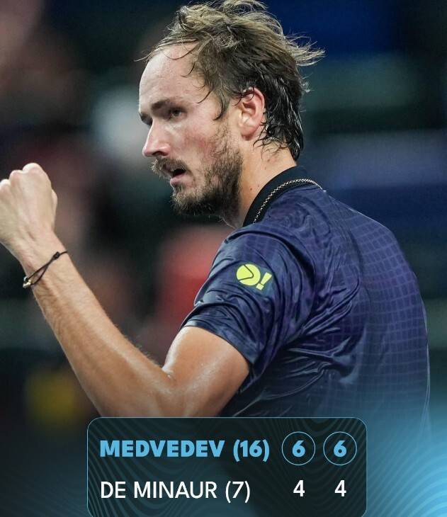 蒙特卡洛大师赛轻取年终总决赛，梅德韦杰夫统治全场